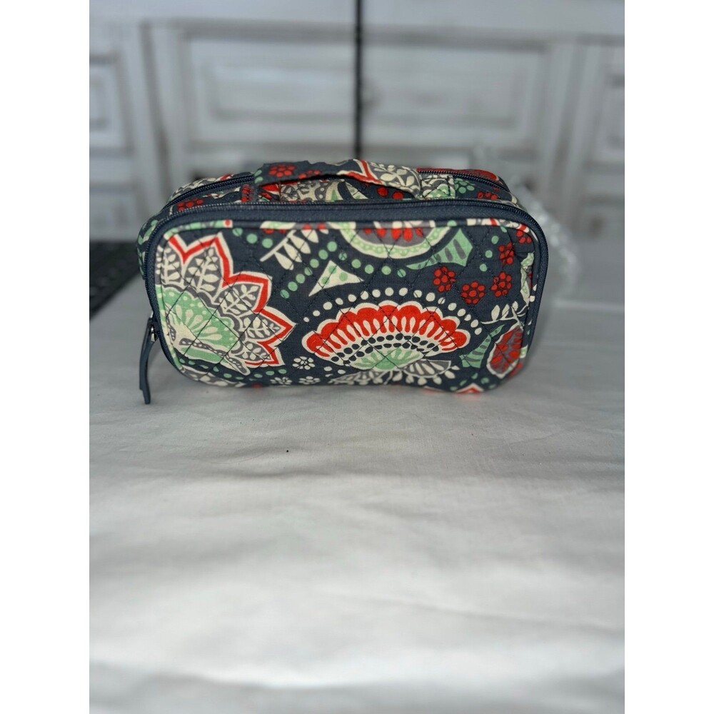 Vera Bradley Blush and Brush Cosmetic Bag in Nomadic Floral Pattern #220
